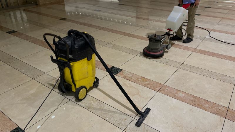 Travertine Floor Polishing