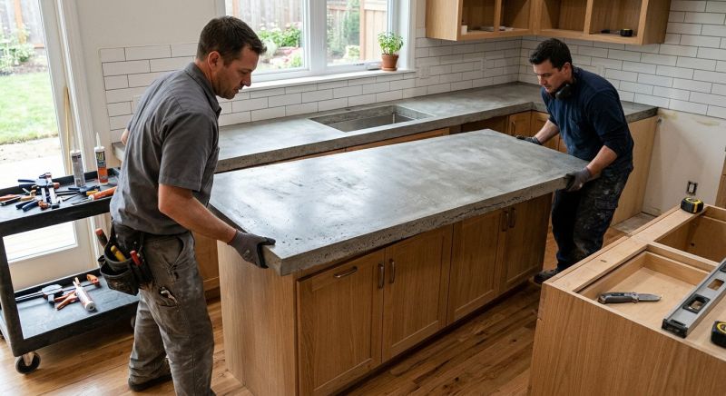 Cement Countertop Installation in Napa, CA