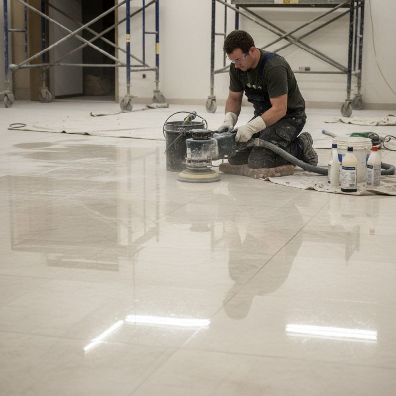 Travertine Floor Polishing