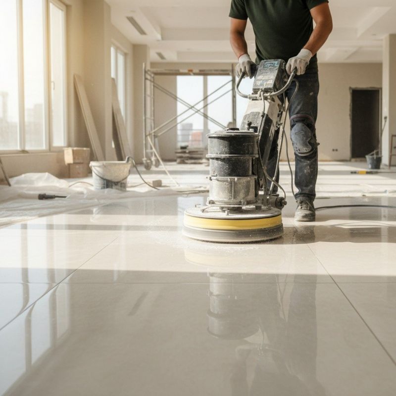 Travertine Floor Polishing