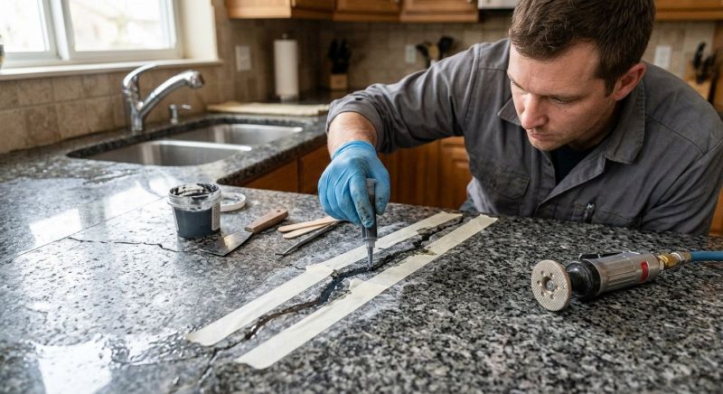 Poured Countertop Installation in Marin County, CA
