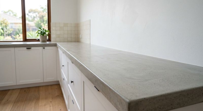 Poured Countertop Installation in Sonoma County, CA