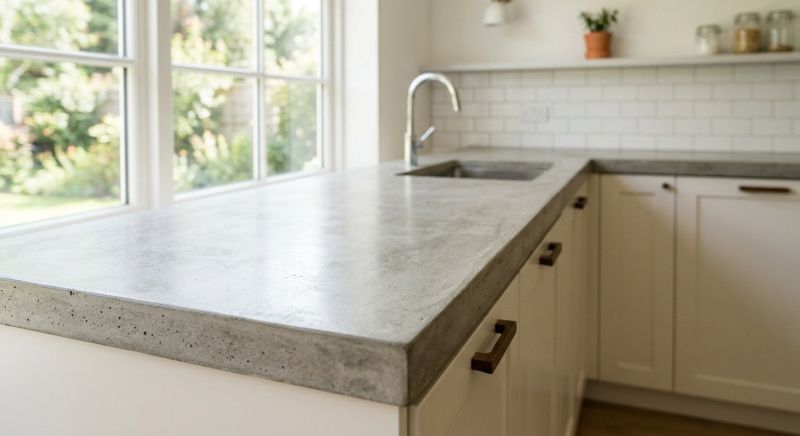 Poured Countertop Installation in Sonoma County, CA