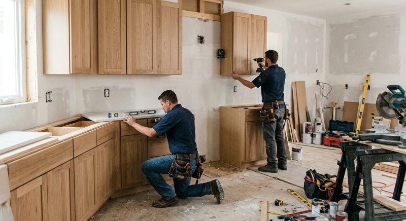 Wood Cabinet Installation in Bloomington, IN