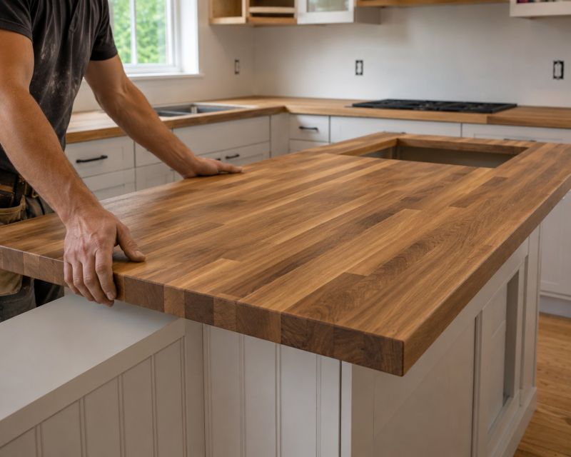 Wood Countertop Installation in Napa, CA